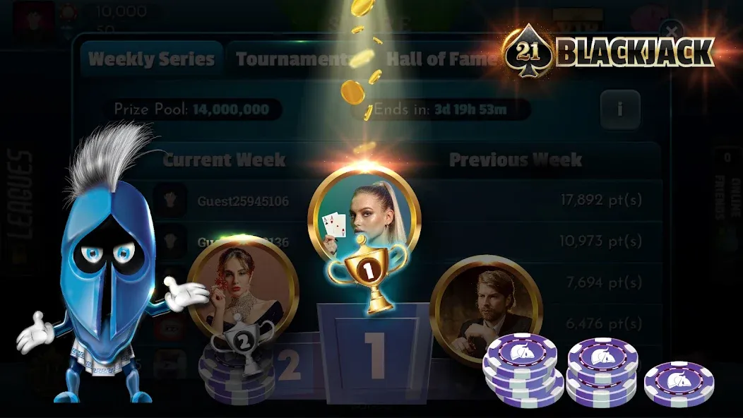 BlackJack 21 - Online Casino [МОД: Бесконечные деньги, Монеты и Мега MOD] Screenshot 4