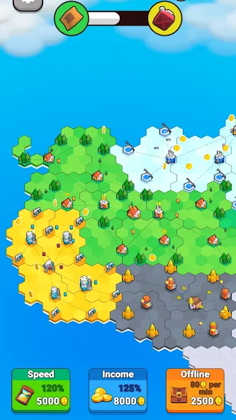Factory World: Connect Map (Фактори Ворлд) [МОД: Бесконечные деньги, Монеты и Мега MOD] Screenshot 1