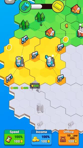 Factory World: Connect Map (Фактори Ворлд) [МОД: Бесконечные деньги, Монеты и Мега MOD] Screenshot 3