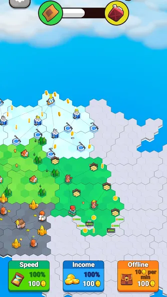 Factory World: Connect Map (Фактори Ворлд) [МОД: Бесконечные деньги, Монеты и Мега MOD] Screenshot 4