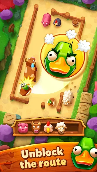 Farm Jam: Animal Parking Game (Фарм Джам) [МОД: Много монет, Открытые уровни и Мега MOD] Screenshot 1