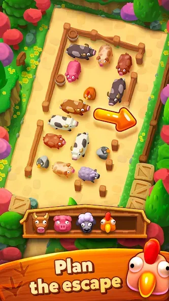 Farm Jam: Animal Parking Game (Фарм Джам) [МОД: Много монет, Открытые уровни и Мега MOD] Screenshot 4