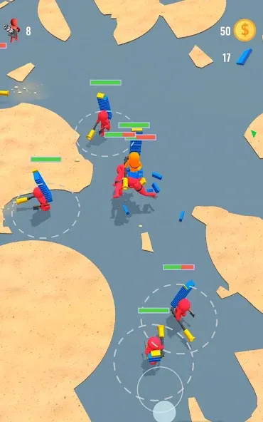 Stickman Fight: Battle Arena (Стикмен Файт) [МОД: Все открыто, Дополнительные деньги и Меню MOD] Screenshot 4