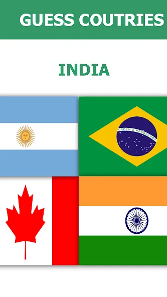 Flag Quiz Gallery: Quiz, Guess (Флаг квиз галерея) [МОД: Меню, Бесконечные монеты и Открытые уровни] Screenshot 5