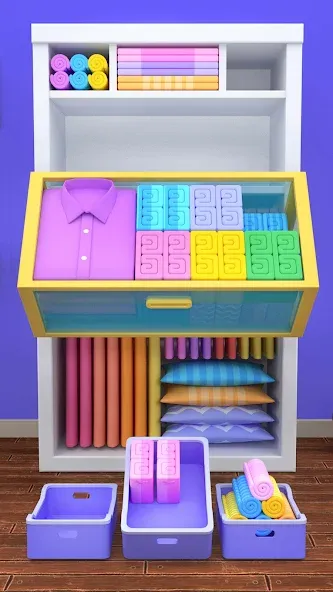 Fill the Closet: Organize Game (Фил зе Клозет) [МОД: Меню, Бесконечные монеты и Открытые уровни] Screenshot 3
