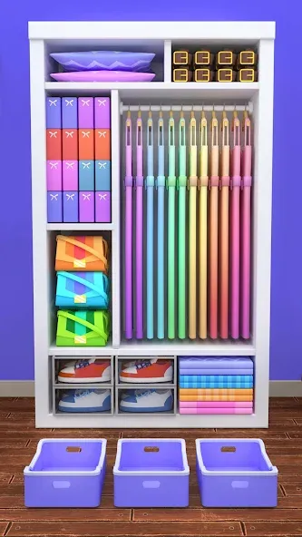 Fill the Closet: Organize Game (Фил зе Клозет) [МОД: Меню, Бесконечные монеты и Открытые уровни] Screenshot 4