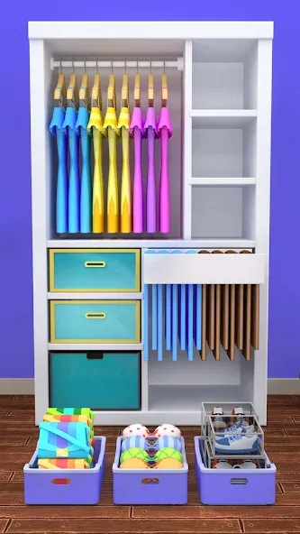 Fill the Closet: Organize Game (Фил зе Клозет) [МОД: Меню, Бесконечные монеты и Открытые уровни] Screenshot 5