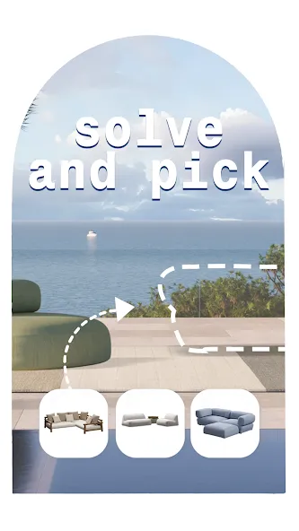 Design League! Redecor Puzzle (Хоум Дизайн) [МОД: Меню, Бесконечные монеты и Открытые уровни] Screenshot 5