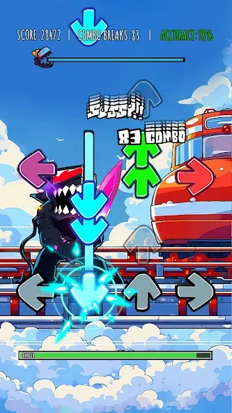 Music Rhythm Battle Night [МОД: Все открыто, Дополнительные деньги и Меню MOD] Screenshot 1