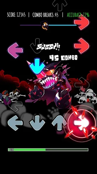 Music Rhythm Battle Night [МОД: Все открыто, Дополнительные деньги и Меню MOD] Screenshot 4