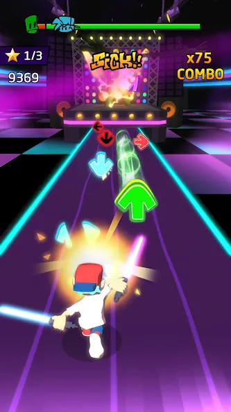 Blade Night : Rhythm Saber (Блейд Найт) [МОД: Бесконечные деньги, Монеты и Мега MOD] Screenshot 3