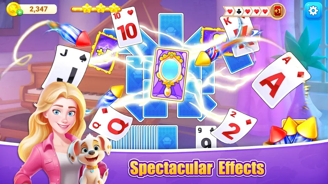 Fish Solitaire™ TriPeaks [МОД: Много монет, Открытые уровни и Мега MOD] Screenshot 1