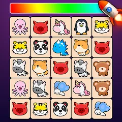 Скачать Match Animal - Match Game (Матч Зверь Матч Игра) [МОД: Меню, Бесконечные монеты и Открытые уровни] | Взлом Match Animal - Match Game на Андроид