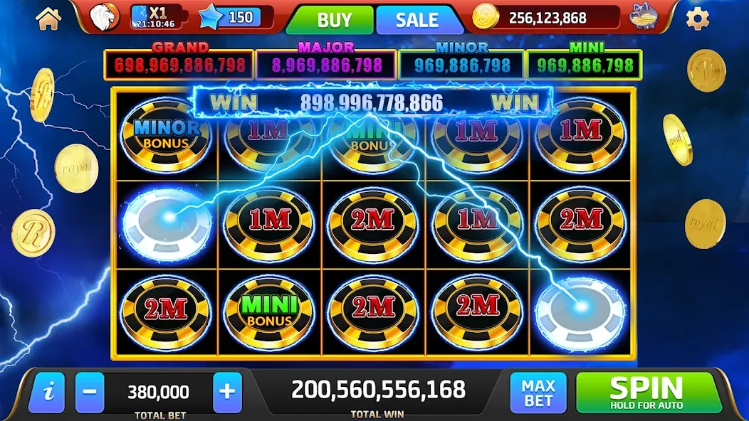 Royal Jackpot Casino Machines (Роял Джекпот Казино Машины) [МОД: Бесконечные деньги, Монеты и Мега MOD] Screenshot 3
