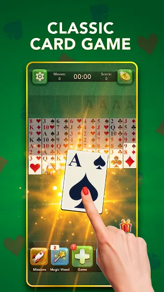 FreeCell Classic Card Game (ФриСел Классическая карточная игра) [МОД: Бесконечные деньги, Монеты и Мега MOD] Screenshot 1