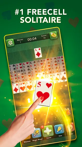 FreeCell Classic Card Game (ФриСел Классическая карточная игра) [МОД: Бесконечные деньги, Монеты и Мега MOD] Screenshot 3