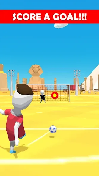 Stickman Freekick: Soccer game [МОД: Деньги, Монеты и Меню MOD] Screenshot 2