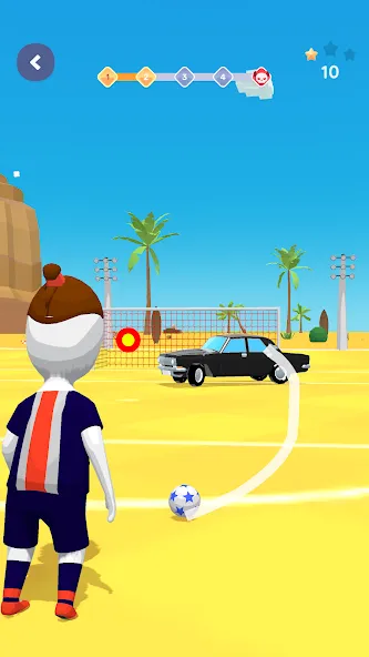 Stickman Freekick: Soccer game [МОД: Деньги, Монеты и Меню MOD] Screenshot 4