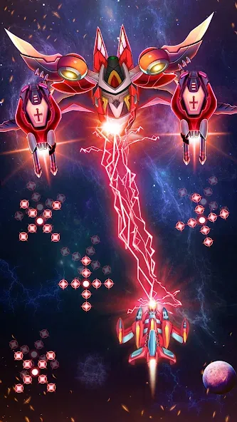 Galaxy Attack - Alien Shooter (Гэлэкси аттак) [МОД: Много денег, Монет и Все открыто] Screenshot 4