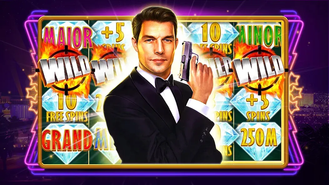 Gambino Slots・Play Live Casino [МОД: Меню, Бесконечные монеты и Открытые уровни] Screenshot 1