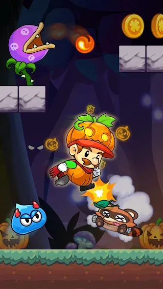Barry World Adventure (Барри Всемирное Приключение) [МОД: Меню, Бесконечные монеты и Открытые уровни] Screenshot 1