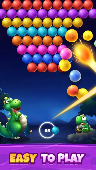 Bubble Shooter Primitive Eggs (Бабл Шутер Примитивные Яйца) [МОД: Все открыто, Дополнительные деньги и Меню MOD] Screenshot 4