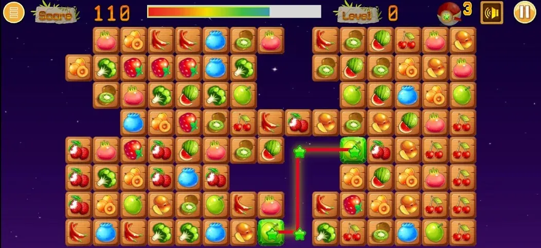 Link fruits - fruit match pair [МОД: Много монет, Открытые уровни и Мега MOD] Screenshot 4