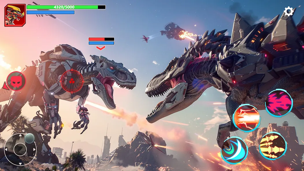 Mech War: Jurassic Dinosaur (Мех Батл) [МОД: Много монет, Открытые уровни и Мега MOD] Screenshot 4