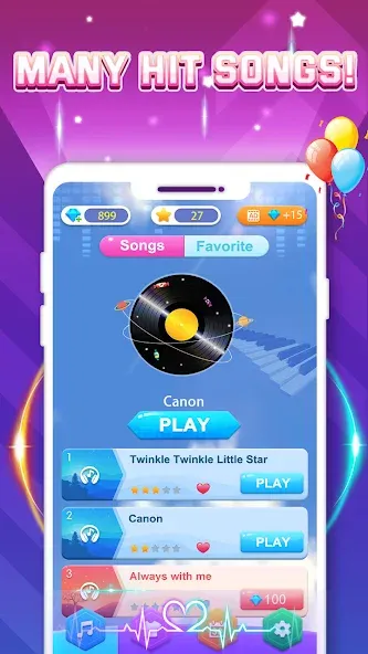 Piano Game: Classic Music Song [МОД: Деньги, Монеты и Меню MOD] Screenshot 5
