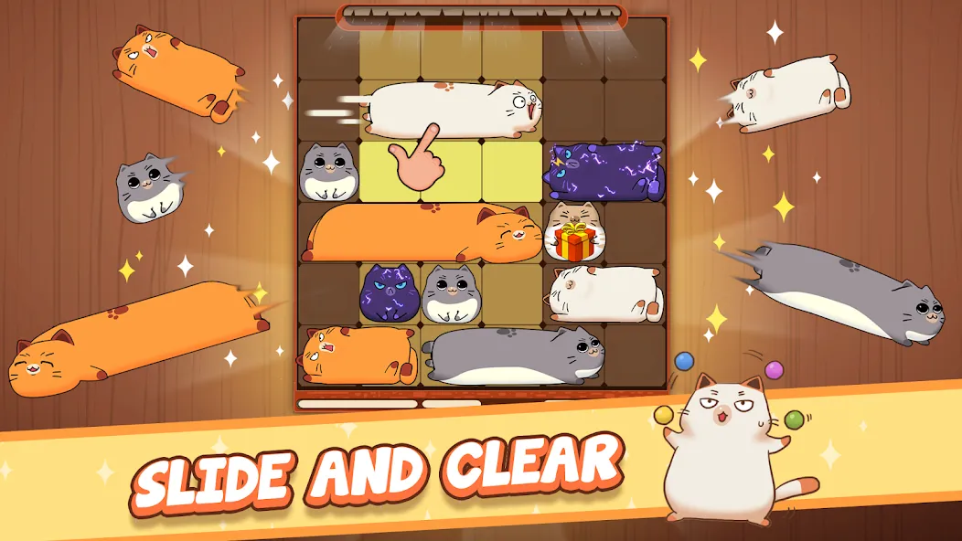 Haru Cats: Cute Sliding Puzzle (Хару Кэтс) [МОД: Бесконечные деньги, Монеты и Мега MOD] Screenshot 1