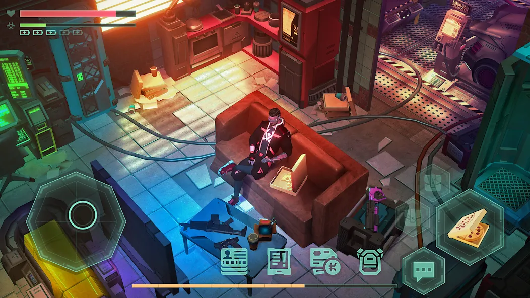 Cyberika: Action Cyberpunk RPG (Сайберика) [МОД: Много денег, Монет и Все открыто] Screenshot 2