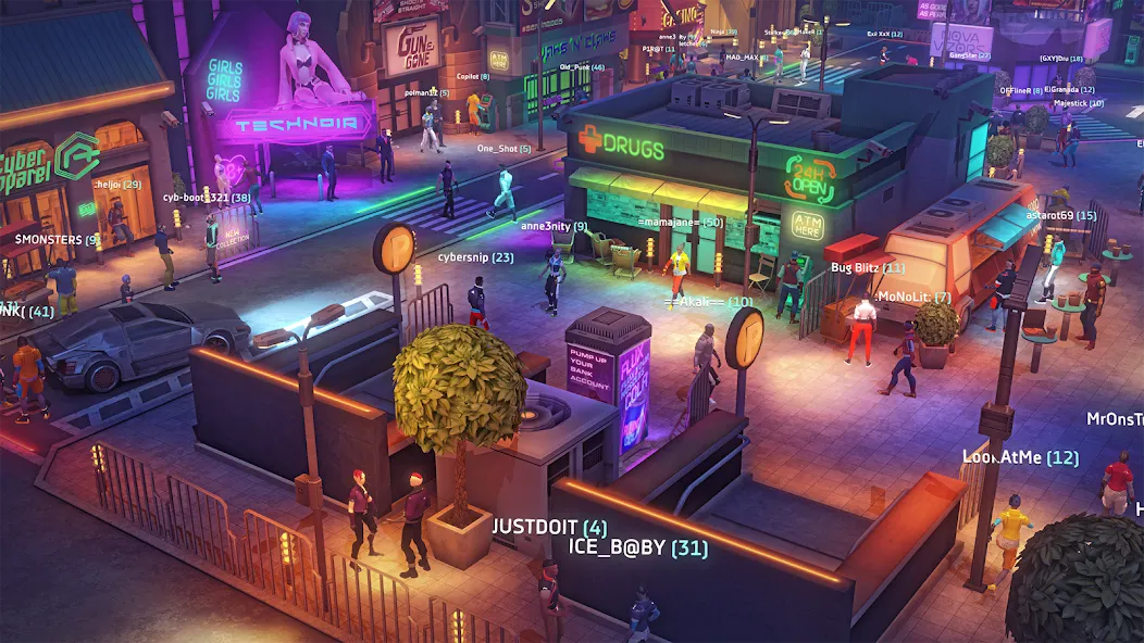 Cyberika: Action Cyberpunk RPG (Сайберика) [МОД: Много денег, Монет и Все открыто] Screenshot 4