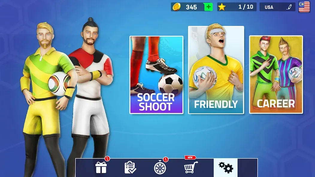 Indoor Futsal: Football Games (Индор Футзал) [МОД: Много денег, Монет и Все открыто] Screenshot 3