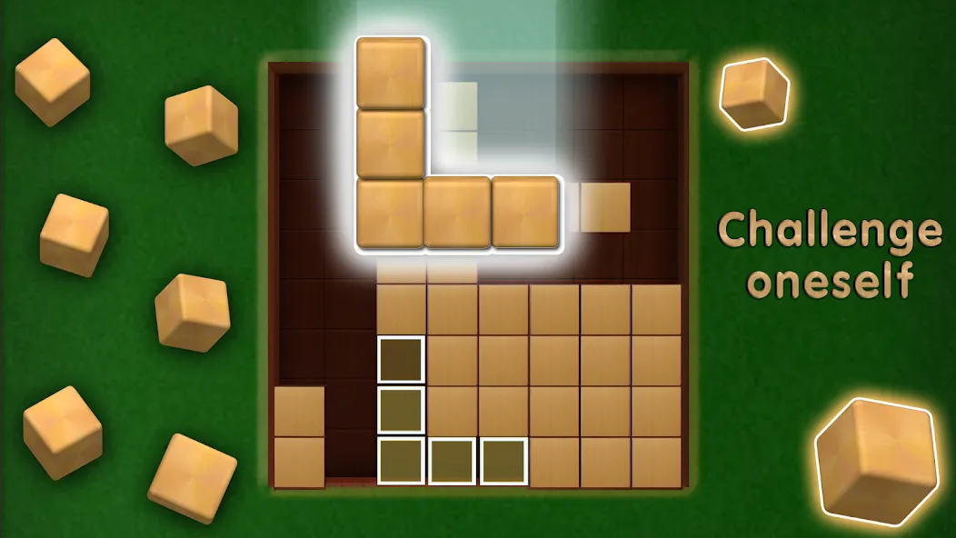 Wooden Cube Block Puzzle (Деревянный кубик головоломка) [МОД: Много денег, Монет и Все открыто] Screenshot 3