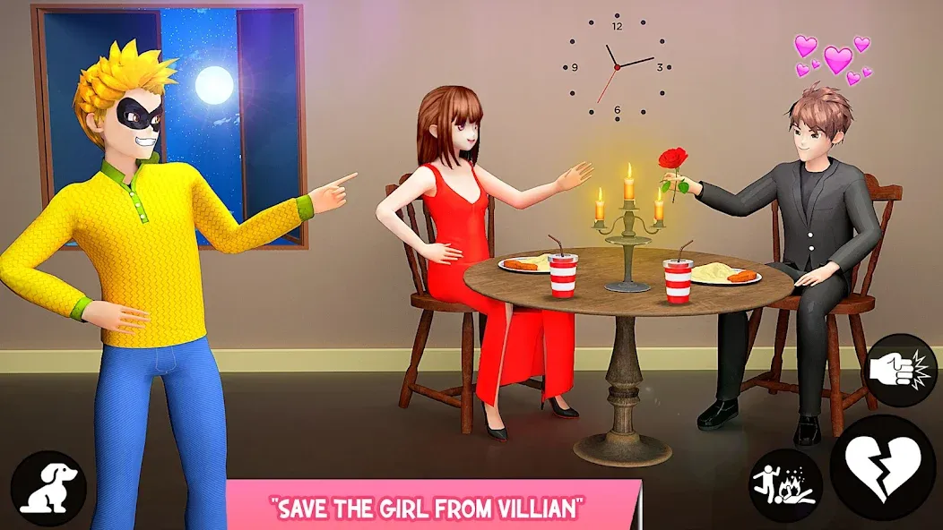 Save the Date 3D: Life Games (Сейв зе Дэйт 3Д) [МОД: Деньги, Монеты и Меню MOD] Screenshot 1