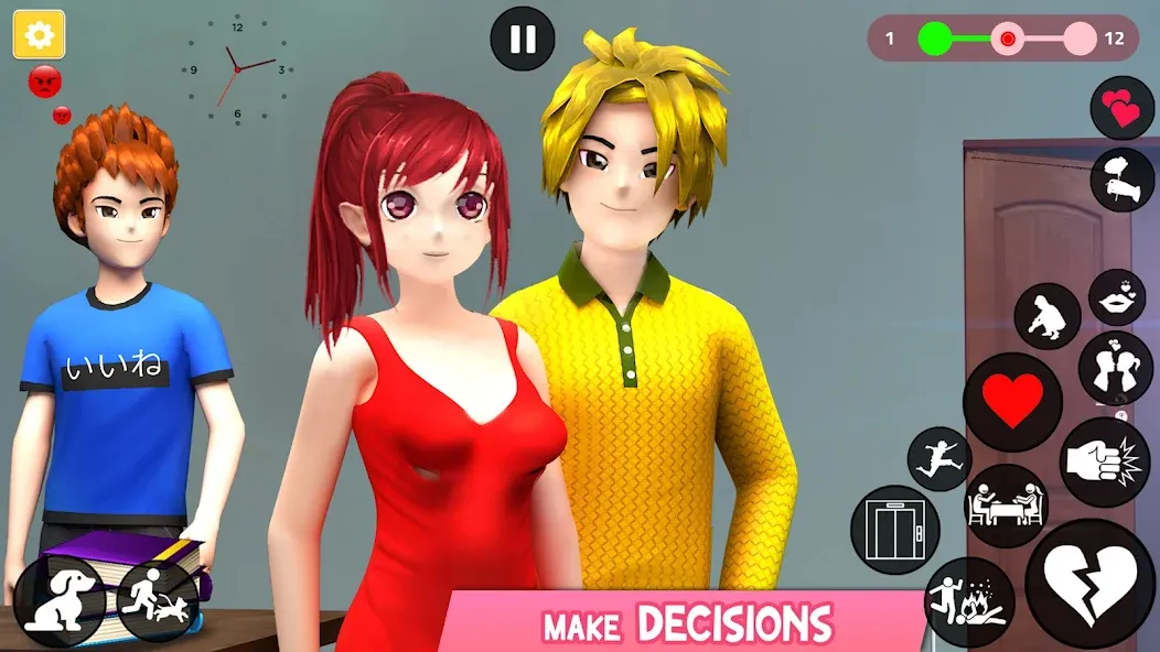 Save the Date 3D: Life Games (Сейв зе Дэйт 3Д) [МОД: Деньги, Монеты и Меню MOD] Screenshot 2