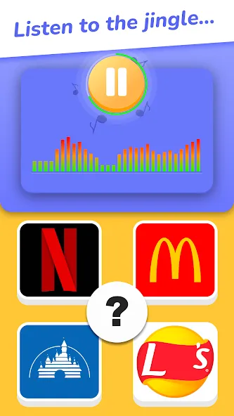 Jingle Quiz: logo music trivia (Джингл Квиз) [МОД: Меню, Бесконечные монеты и Открытые уровни] Screenshot 1