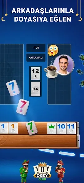 101 Okey Club: Play 101 Plus (Океи Клуб) [МОД: Меню, Бесконечные монеты и Открытые уровни] Screenshot 2