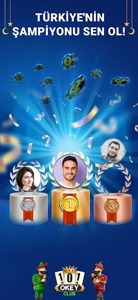 101 Okey Club: Play 101 Plus (Океи Клуб) [МОД: Меню, Бесконечные монеты и Открытые уровни] Screenshot 5