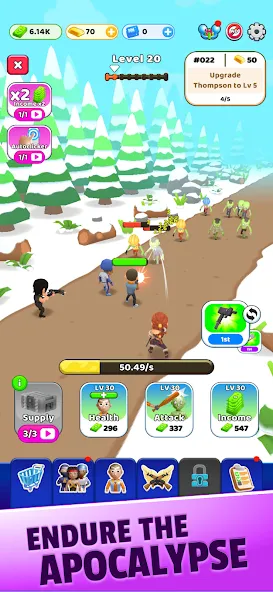 Survivor Idle Run: Z-RPG [МОД: Бесконечные деньги, Монеты и Мега MOD] Screenshot 3