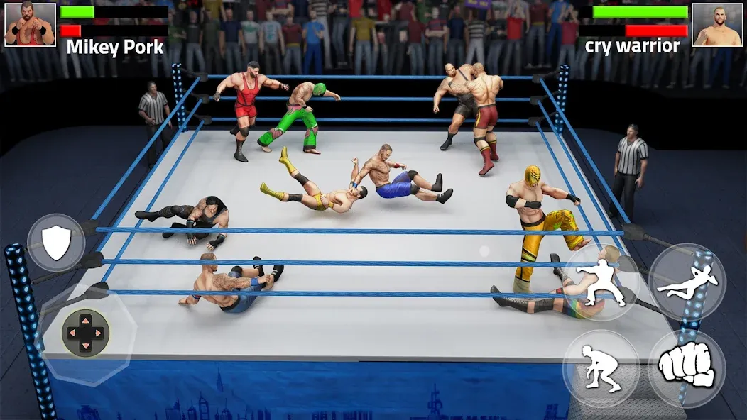 Tag Team Wrestling Game (Таг Тим Реслинг Гейм) [МОД: Много монет, Открытые уровни и Мега MOD] Screenshot 2