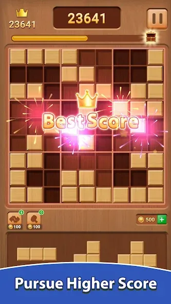 Wood Block Puzzle (Вуд Блок Пазл) [МОД: Бесконечные деньги, Монеты и Мега MOD] Screenshot 3