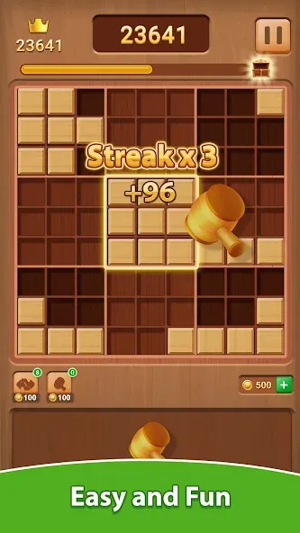 Wood Block Puzzle (Вуд Блок Пазл) [МОД: Бесконечные деньги, Монеты и Мега MOD] Screenshot 4