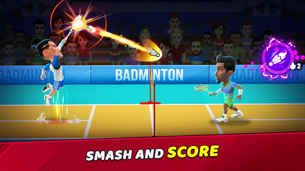 Badminton Clash 3D (Бадминтон Клаш 3D) [МОД: Много денег, Монет и Все открыто] Screenshot 1