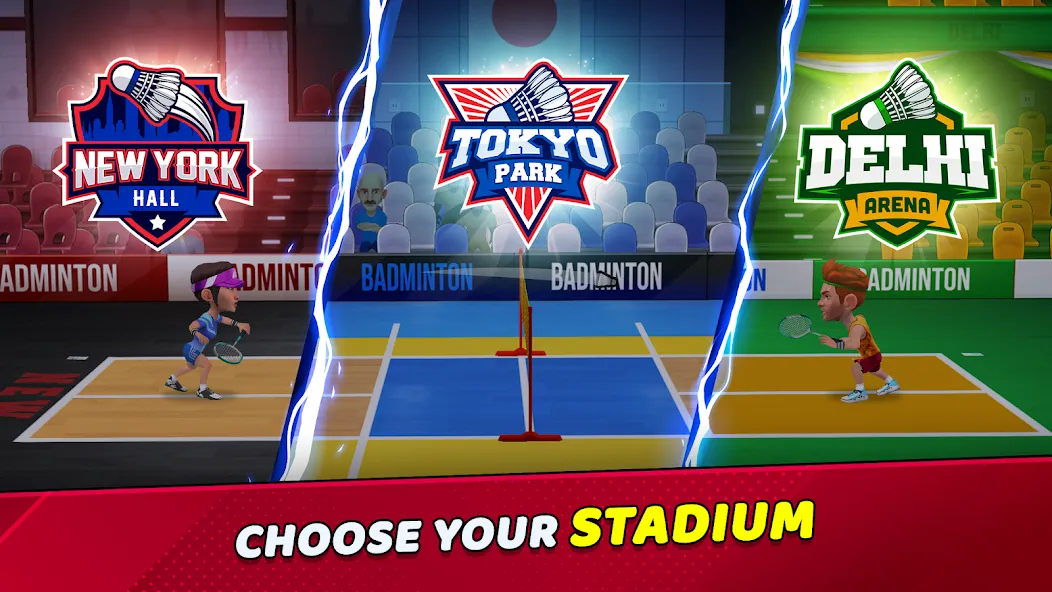 Badminton Clash 3D (Бадминтон Клаш 3D) [МОД: Много денег, Монет и Все открыто] Screenshot 4