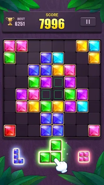 Block Puzzle: Jewel Blast Game [МОД: Меню, Бесконечные монеты и Открытые уровни] Screenshot 2