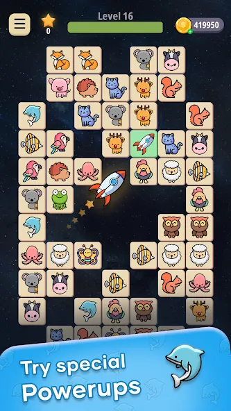 Connect Animal (Коннект Энимал) [МОД: Меню, Бесконечные монеты и Открытые уровни] Screenshot 3