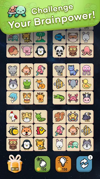 Connect Animal (Коннект Энимал) [МОД: Меню, Бесконечные монеты и Открытые уровни] Screenshot 4