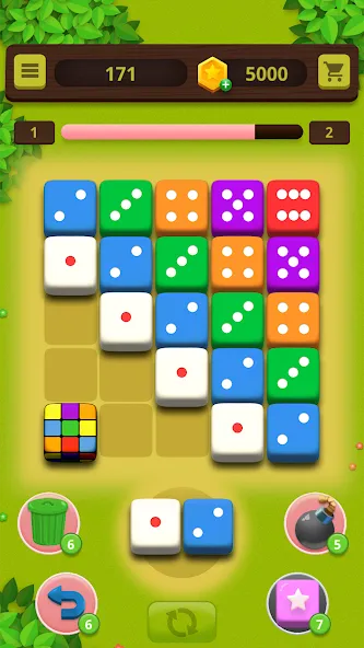 Dice Craft - Merge Puzzle (Дайс Крафт) [МОД: Много денег, Монет и Все открыто] Screenshot 1