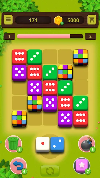 Dice Craft - Merge Puzzle (Дайс Крафт) [МОД: Много денег, Монет и Все открыто] Screenshot 2